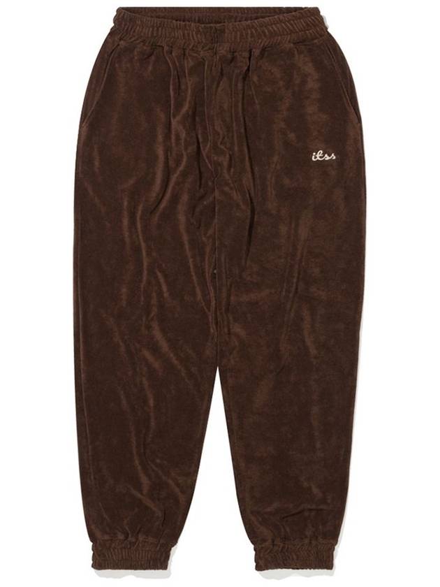 Terry loose fit jogger pants brown - IL TEMPO SELECT SHOP - BALAAN 3