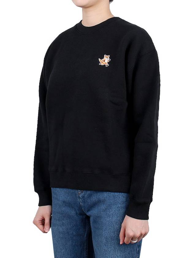 Speedy Fox Patch Comfort Sweatshirt Black - MAISON KITSUNE - BALAAN 4