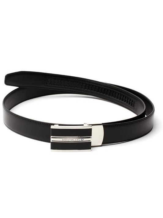 30mm Leather Belt Black - MONTBLANC - BALAAN 2