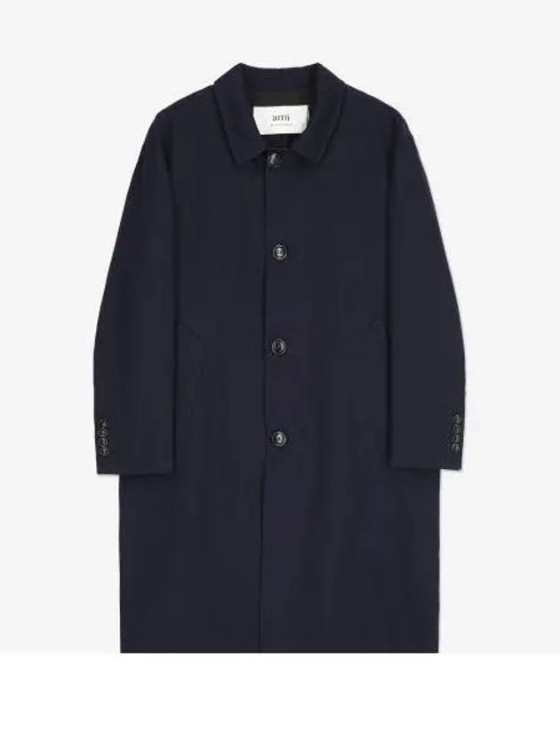 Wool Single Coat Blue - AMI - BALAAN 2