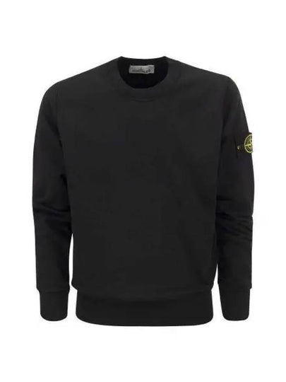 Wappen Patch Garment Dyed Sweatshirt Black - STONE ISLAND - BALAAN 2