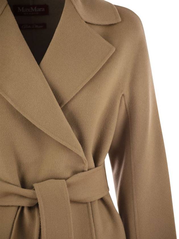 Cles Wool Cashmere Single Coat Camel - MAX MARA - BALAAN 5