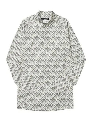 Eloy Print JL Micro Bridge Long Sleeve T-Shirt Grey - J.LINDEBERG - BALAAN 1