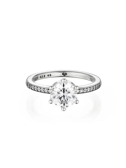 Clear Sparkling Crown Ring Silver - PANDORA - BALAAN 2