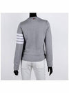 Engineered 4 Bar Stripe Loopback Jersey Knit Crewneck Sweatshirt Light Grey - THOM BROWNE - BALAAN 5