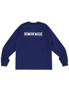 Graphic long sleeve t shirt navy HM28CS038 - HUMAN MADE - BALAAN 3