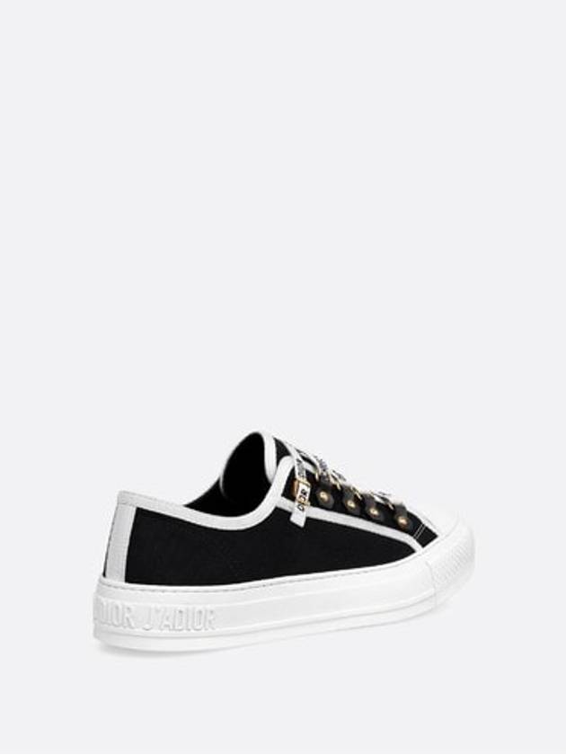 Walk'N' Low Top Sneakers Canvas Black - DIOR - BALAAN 5