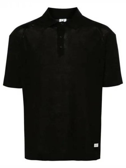 Filo Di Scozia Polo Shirt Black - CP COMPANY - BALAAN 2