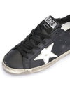 Superstar Leather Low Top Sneakers Black - GOLDEN GOOSE - BALAAN 9