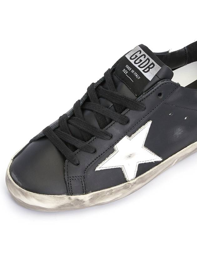 Superstar Leather Low Top Sneakers Black - GOLDEN GOOSE - BALAAN 9