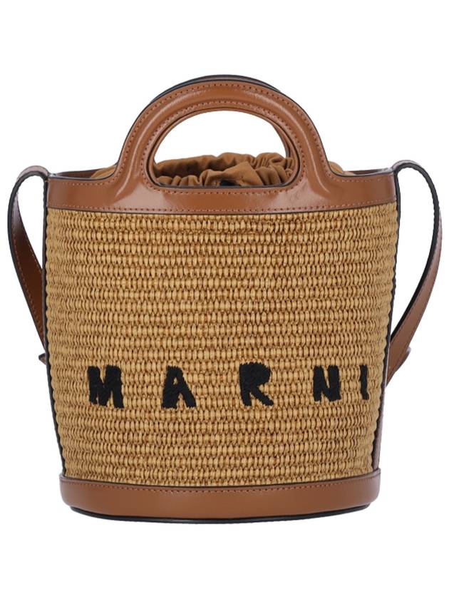 Tropicalia Small Bucket Bag Brown - MARNI - BALAAN 2