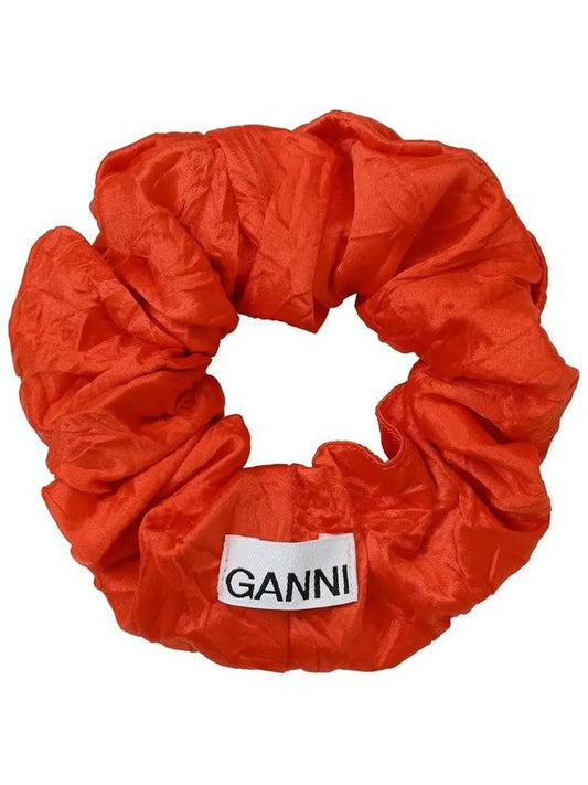 Clinkle Satin Scrunchie Hair Accessory Grenadine - GANNI - BALAAN 2