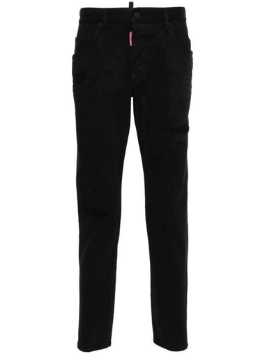 Black Bull Skater Slim Fit Jeans S71LB1352STN833 - DSQUARED2 - BALAAN 1