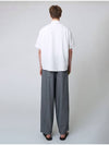 AU41PT11 Striped Wide Pants_Gray - ATHPLATFORM - BALAAN 5