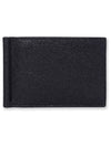 Men's Three Stripes Tab Classic Money Clip Card Wallet Black - THOM BROWNE - BALAAN 3