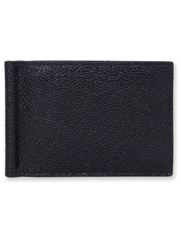 Men's Three Stripes Tab Classic Money Clip Card Wallet Black - THOM BROWNE - BALAAN 3