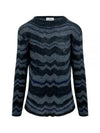 Bedrock Jumper Linen Knit Top Melange Blue - VIVIENNE WESTWOOD - BALAAN 2