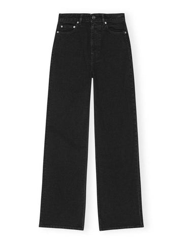 Washed Black Andy Jeans - GANNI - BALAAN 1