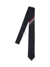 Three-Line Engineer Stripe Wool  Neck Tie Navy - THOM BROWNE - BALAAN 2