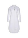 Oxford Classic Shirt Midi Dress White - THOM BROWNE - BALAAN 2