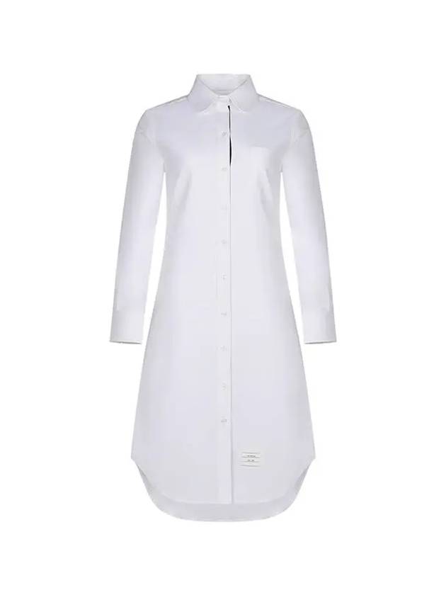 Oxford Classic Shirt Midi Dress White - THOM BROWNE - BALAAN 2