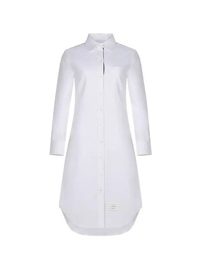 Oxford Classic Shirt Midi Dress White - THOM BROWNE - BALAAN 2