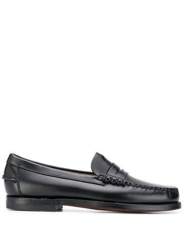 Sebago Classic Dan Black Leather Loafers - SEBAGO - BALAAN 1