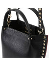 Rockstud Strap Tote Bag Black - VALENTINO - BALAAN 6