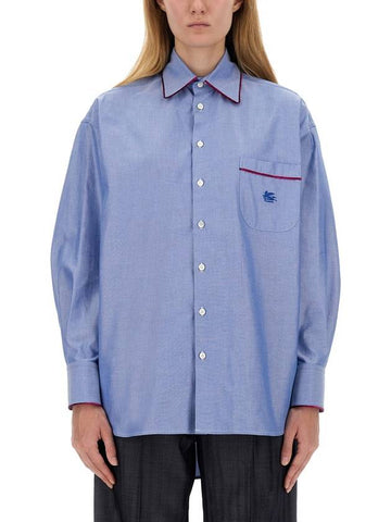 STRIPED COTTON SHIRT - ETRO - BALAAN 1