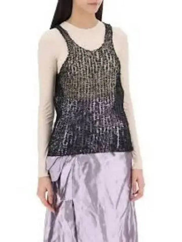 See through sleeveless t shirt black S29NL0055M13010900 - MAISON MARGIELA - BALAAN 1