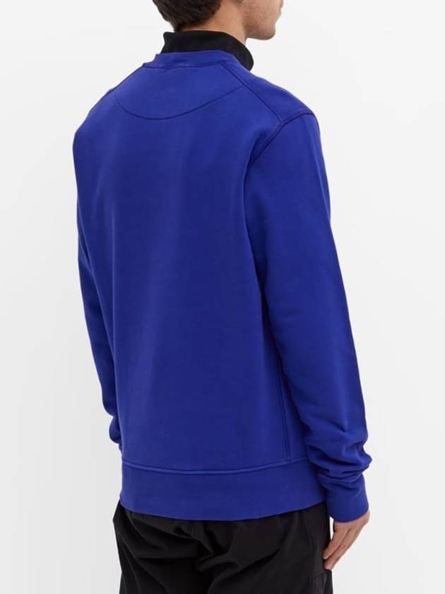 Wappen Patch Crew Neck Sweatshirt Royal Blue - STONE ISLAND - BALAAN 5