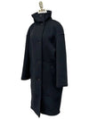 Cocoon Blue Black Coat H3H0187D - HERMES - BALAAN 2