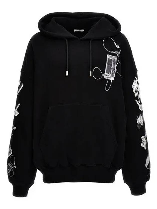 WoW SCANARRHOODIE Hoodie OMBB118S24FLE00210091009 - OFF WHITE - BALAAN 1