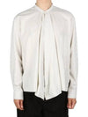 Striped Cotton Long Sleeve T-Shirt Ivory - LEMAIRE - BALAAN 3