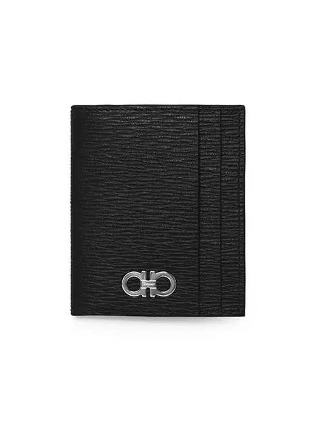 Gancini Card Wallet Black - SALVATORE FERRAGAMO - BALAAN 4