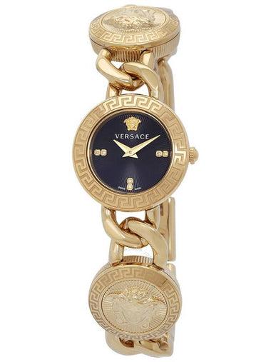 Versace Stud Icon Quartz Diamond Black Dial Ladies Watch VE3C00422 - VERSACE - BALAAN 1