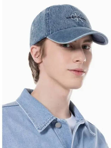 JEANS Men s Blue Denim Ball Cap HX0335 407 - CALVIN KLEIN - BALAAN 1