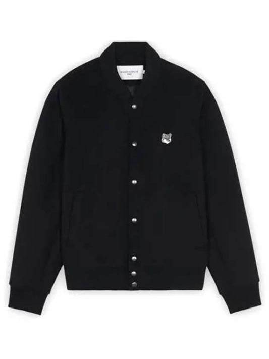 Classic Teddy Wool Jacket Black - MAISON KITSUNE - BALAAN 2