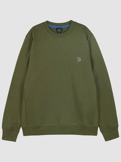 Zebra Patch Cotton Sweatshirt Green - PAUL SMITH - BALAAN 2