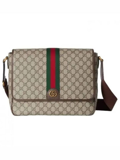 Men's Ophidia GG Cross Bag Beige Ebony - GUCCI - BALAAN 2