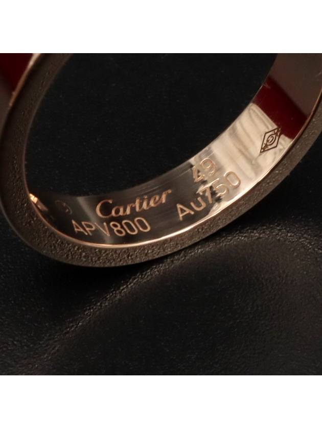 18K Rose Gold 1P Diamond Love Ring No 49 B4056149 - CARTIER - BALAAN 5