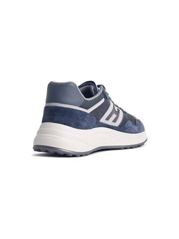 Hogan 'Hyperlight' Blue Leather Blend Sneakers - HOGAN - BALAAN 3