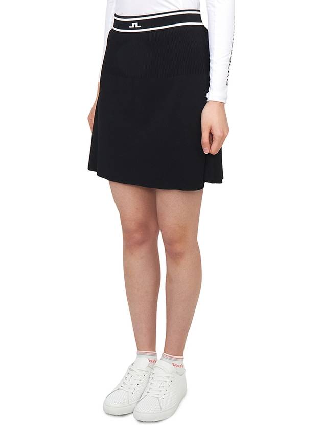 Emma Knit Skirt Black - J.LINDEBERG - BALAAN 3