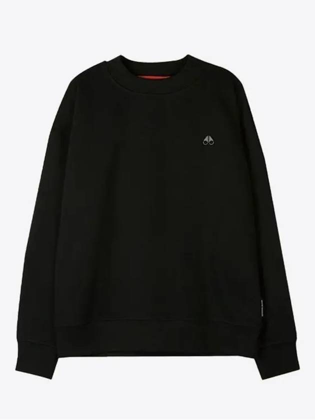 Marine Park Logo Detail Sweatshirt Black - MOOSE KNUCKLES - BALAAN 4