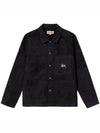 23FW Venus Chore Logo Embroidered Jacket Black 115600 BLACK - STUSSY - BALAAN 2