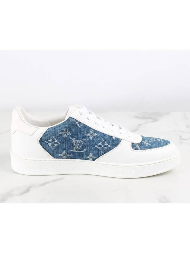 Denim Monogram Rivoli Sneakers 5 240 - LOUIS VUITTON - BALAAN 8