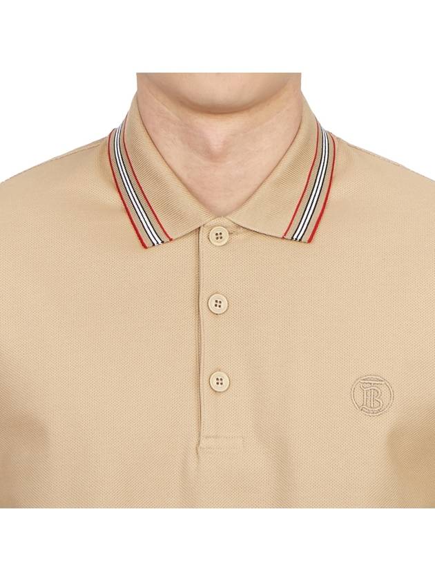 TB Embroidered Logo Polo Shirt Beige - BURBERRY - BALAAN 6