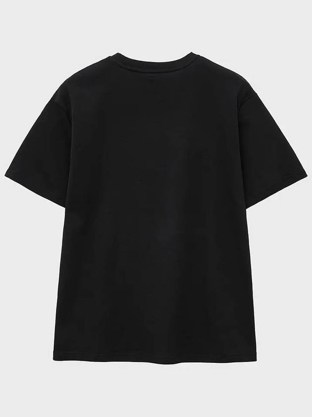 Silk Blended Luxe Short Sleeve T-Shirt Black - NOIRER - BALAAN 4