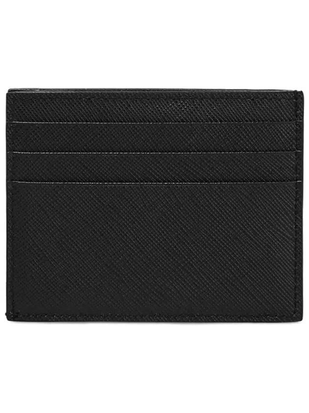 Saffiano Leather Card Wallet Black - PRADA - BALAAN 5