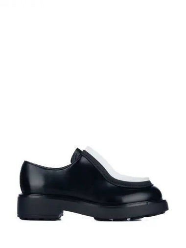 Brushed leather lace up shoes - PRADA - BALAAN 1